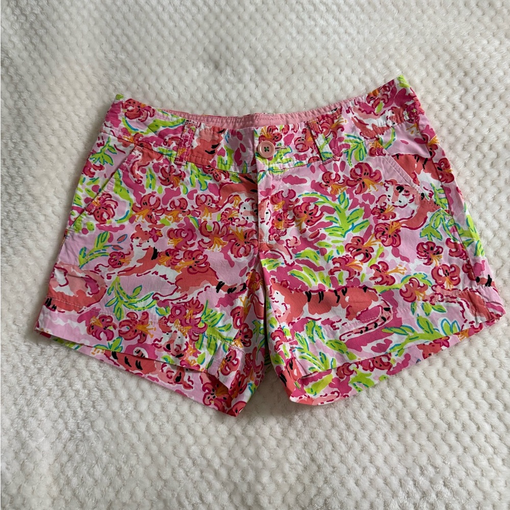 Lilly Pulitzer Call Me Kitty Tiger Lilly Callahan Shorts C0245